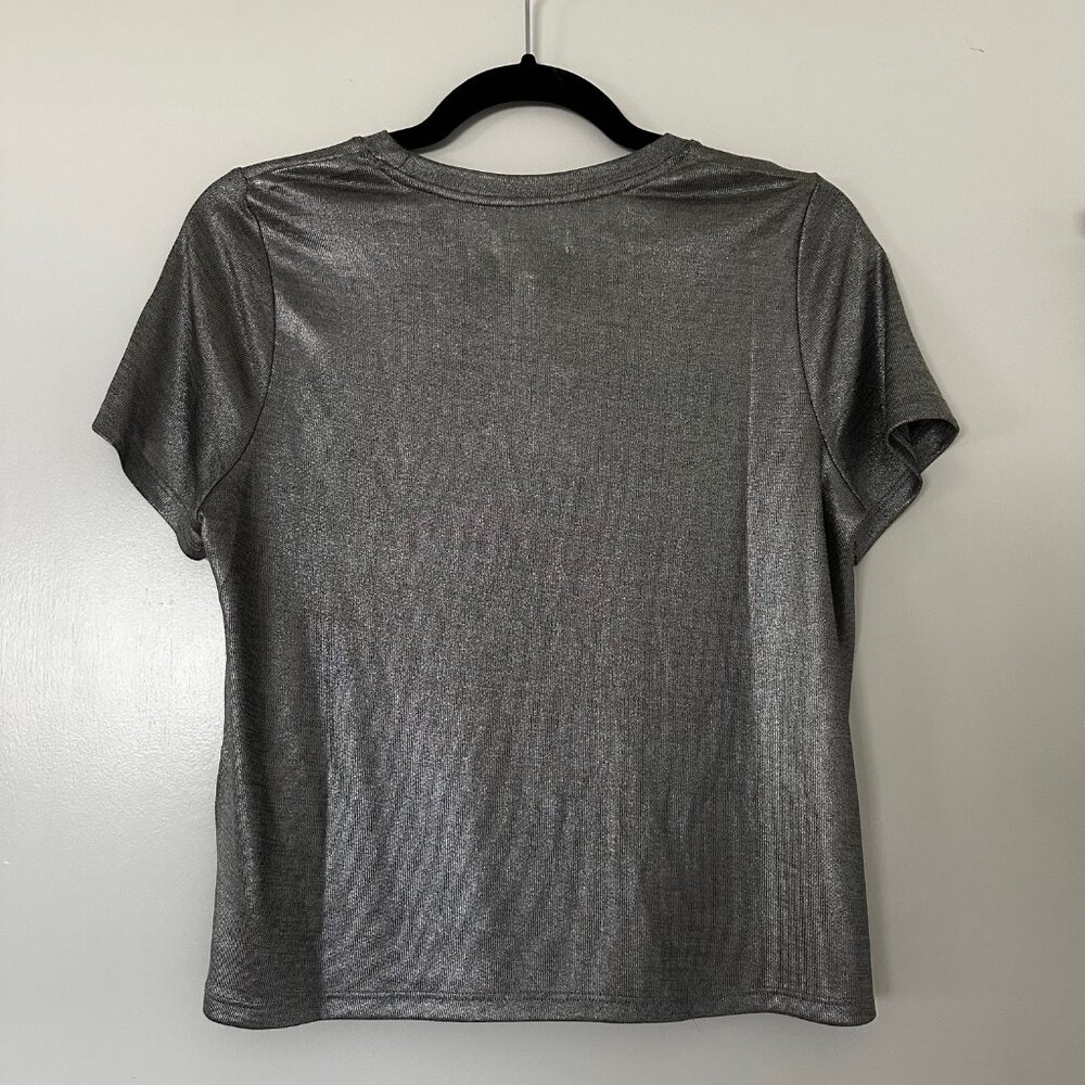 Porridge Metallic Silver Short Sleeve Tee (small) - Picture 3 of 6